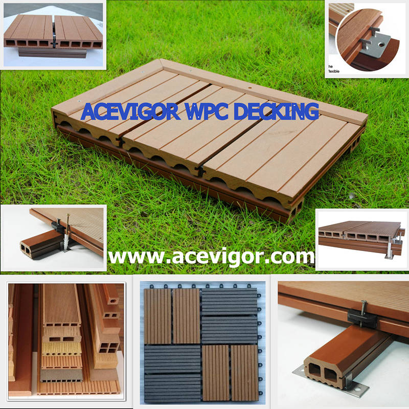 WPC decking & tiles, WPC flooring, Wood Plastic Composite