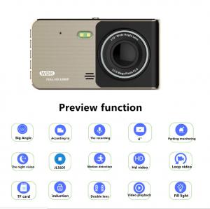 China 1080P DVR Recorder Motion Sensor Dash Cam With Reverse Camera on sale