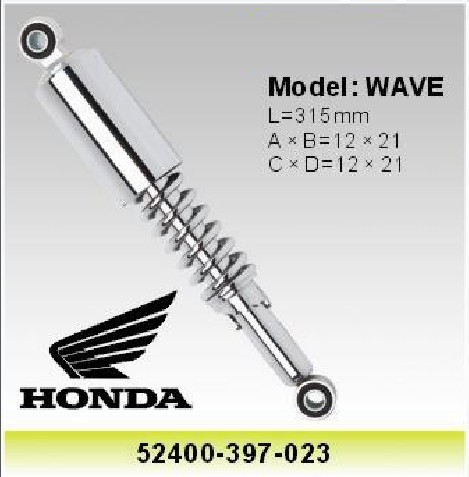 Wholesale Honda Wave 110  315mm Motorcycle Rear Shock , Motors Spare Parts Oem 52400-397-023 from china suppliers