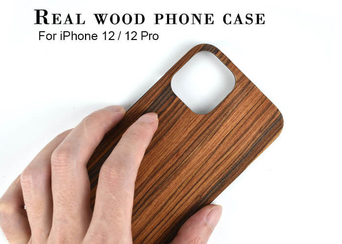 Wholesale iPhone 12 Protective Dirt Resistant Real Wood Phone Case from china suppliers