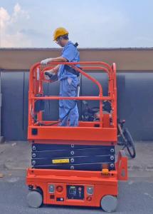 Wholesale Self Propelled 4m Mini Scissor Lift Platform 250kg Load from china suppliers