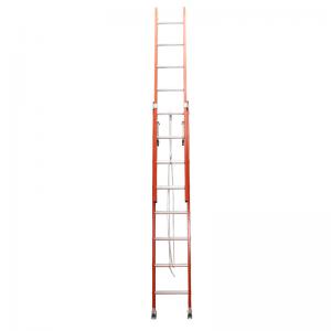 Wholesale Lightweight 16 Tread Fiberglass Step Ladder OEM Accepted Corrosion Resistance from china suppliers