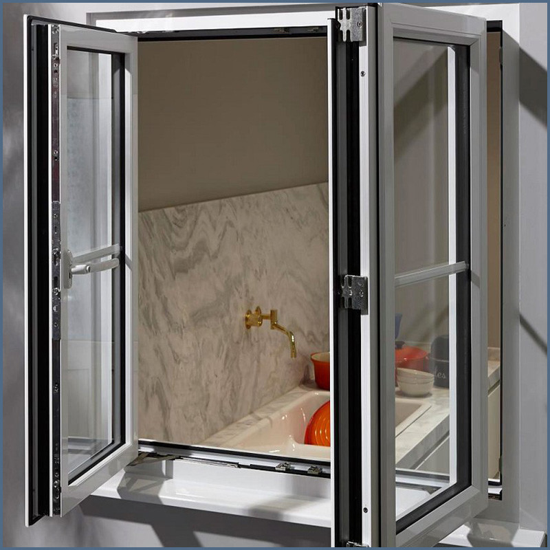 Wholesale Double Glazed Aluminum Frame Tempered Glass Swing Window from china suppliers