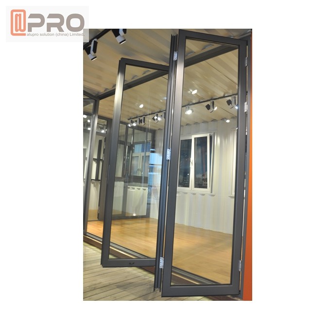 Wholesale Low - E Glass Aluminum Folding Doors / Accordion Folding Doors Custom White Color from china suppliers