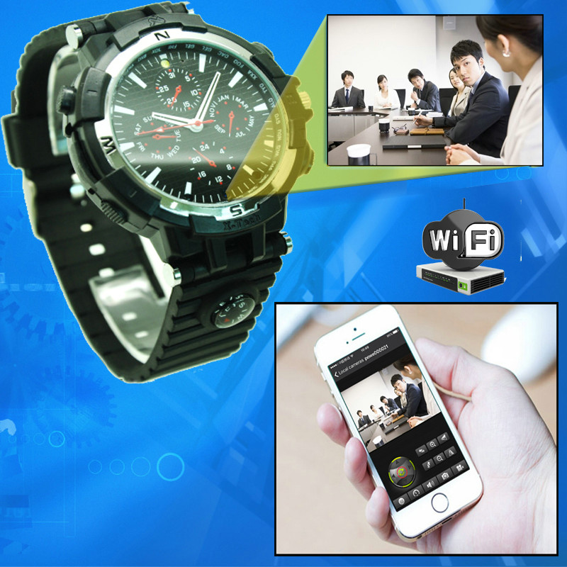 Wholesale Y31 16GB 720P WIFI IP Spy Watch Hidden Camera Recorder IR Night Vision Home Security Wireless Remote Video Monitoring from china suppliers