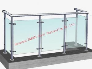 Wholesale Spigot Bracket Outdoor Glass Balustrade Toughenend Glass Railing Handrail from china suppliers