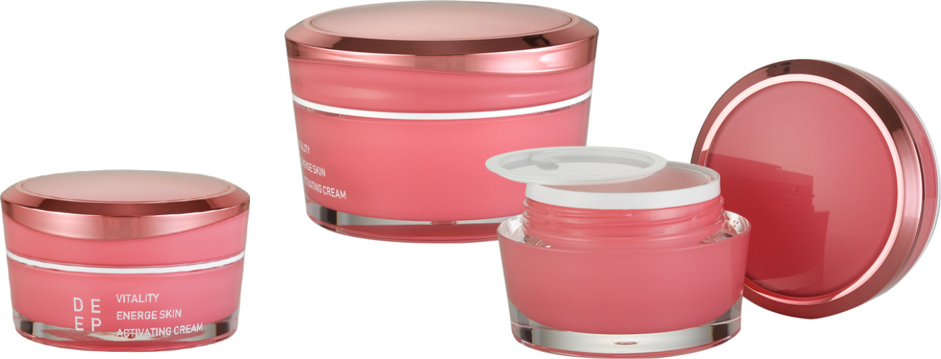 Wholesale JL-JR803 PMMA Double Wall Cream Jar 15g 30g 50g Acrylic Jar from china suppliers