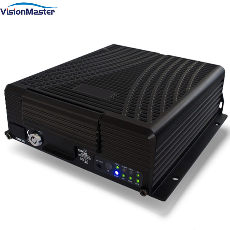 2TB HDD 4 Channel 4G Mobile DVR H.264 Video Compression PAL NTSC High Definition