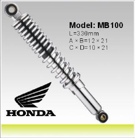 Wholesale Honda MB100 Motorcycle Shock Absorber 330mm Motor Shocks , Motorcycle Spare Parts from china suppliers