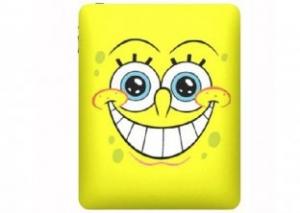 Wholesale Anti - Compressive Yellow SpongeBob Ipad 2/3 Silicone Cases / Color Filled Logo  from china suppliers