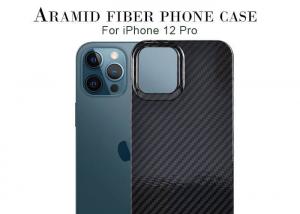 Wholesale Half Cover Design iPhone 12 Pro Military Grade Aramid Fiber Kevlar Phone Case from china suppliers