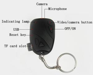Wholesale Mini Car Keychain DVR Spy Hidden Camera Portable Covert investigation Audio Video Recorder from china suppliers