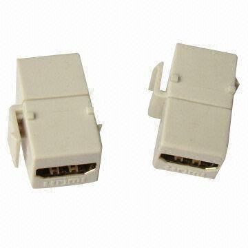 Wholesale Bulkhead HDMI Female to Female Adapter, Made of Copper from china suppliers