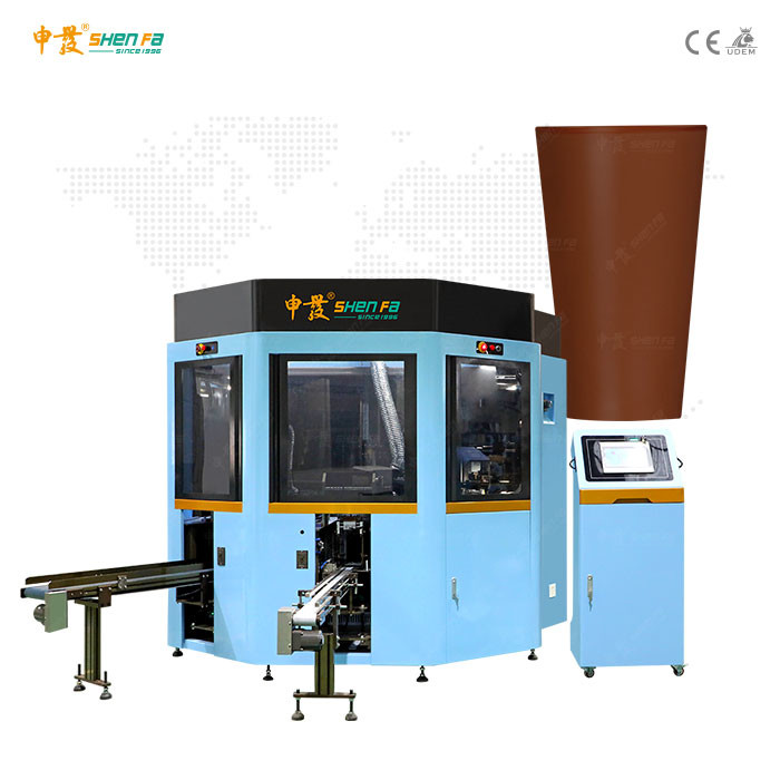 Buy cheap Coffee Cone Cups Silk Screen Printing Machines With UV Curing Flame Treatment from wholesalers