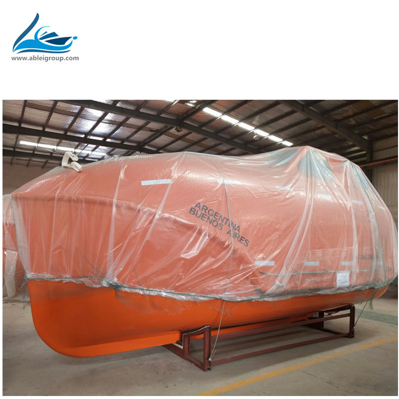 Wholesale RS 5M 25 persons F.R.P. totally enclosed life boat 5.9M free fall lifeboat rescue boat with davit for good prices from china suppliers