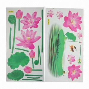Wholesale Floral Wall Stickers/Decals, Comes in Various Designs/Sizes, Used for Home Decoration, Eco-friendly from china suppliers