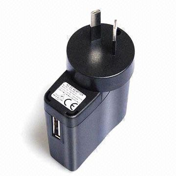 Wholesale Wall Mount Mobile Phone Usb Charger 12V CB IEC60950 , Black / White from china suppliers