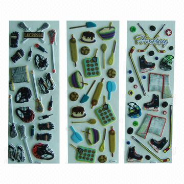 Wholesale Puffy stickers with fashionable design, eco-friendly, used for advertisement/promotional purposes  from china suppliers