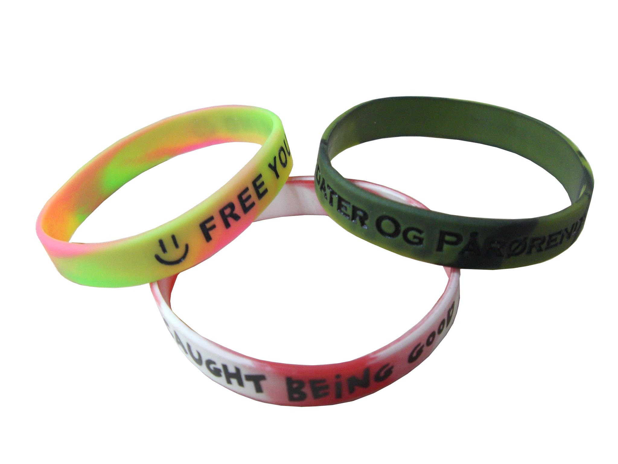 Wholesale Harmless material debossed Customized Silicone Bracelets for  business promotion gift from china suppliers