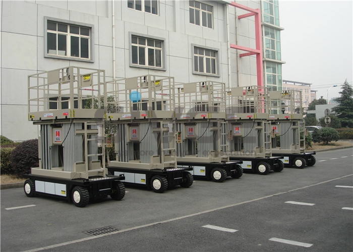 Wholesale Four Mast Self Propelled Aerial Work Platform 10m For Continuous Aerial Working from china suppliers