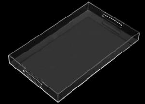 Wholesale Plexiglass Clear Custom Acrylic Fabrication Acrylic Perspex Tray With Handles from china suppliers