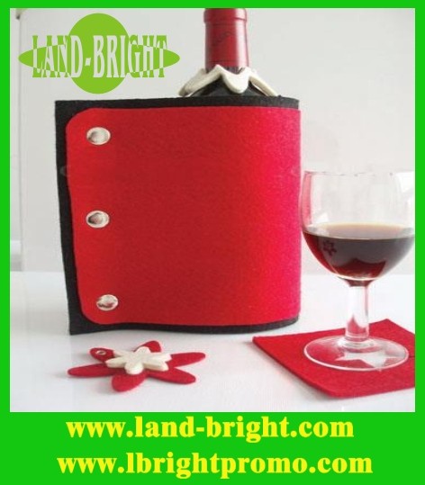 Wholesale customized design 3mm thickness felt wine bottle holder from china suppliers