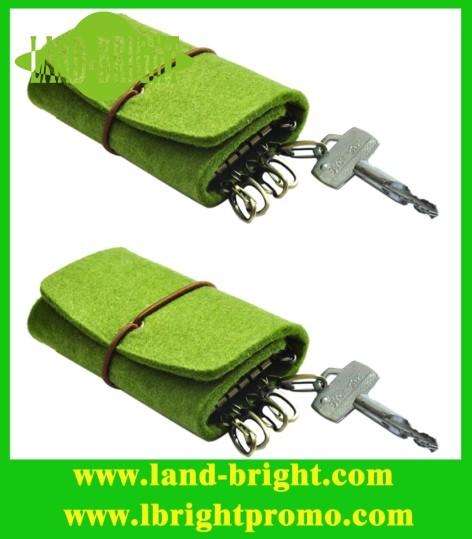 Wholesale promotional felt keychain bag/keychain holder from china suppliers