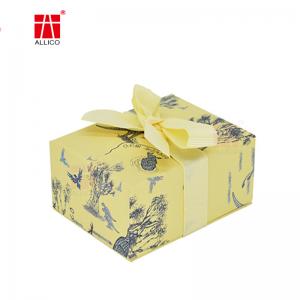 Wholesale Luxury Bespoke Custom Rigid Cardboard Magnetic Paper Gift Boxes With Ribbon Closure For Wedding Dress from china suppliers