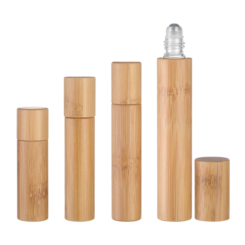 Wholesale JL-RL005 Eye Massage Bottle 5ml 8ml 10ml 15ml  Bamboo Roll on Bottle from china suppliers