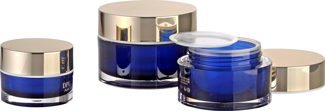 Wholesale JL-JR802B PMMA Cream Jar 15g 30g 50g Acrylic Cream Jar Cap for UV Decoration from china suppliers