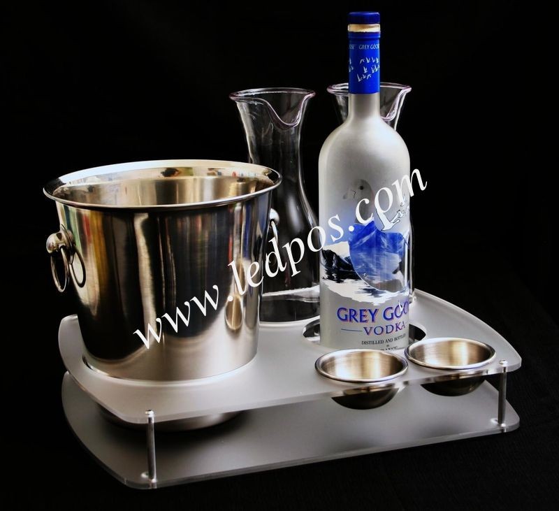 China Grey Goose Bucket & Bottle Serving Tray for sale