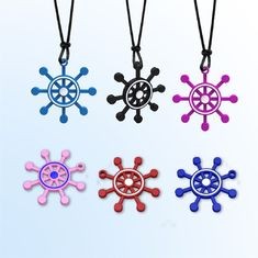 Wholesale Cut Ship Shape Negative ion Silicone Pendant Necklace for expedite blood circulation from china suppliers