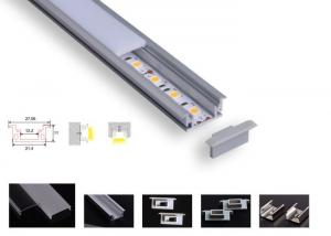 Wholesale Strong Pc Led Aluminium Channel , Pcb 12.2mm Led Tape Channel For Floor Lighting from china suppliers