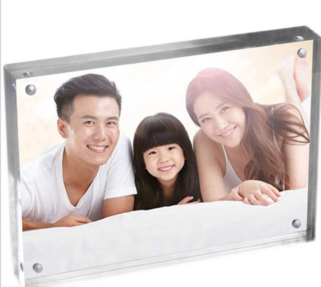 Wholesale A4 Perspex Frame Transparent Acrylic Block Photo Frame from china suppliers