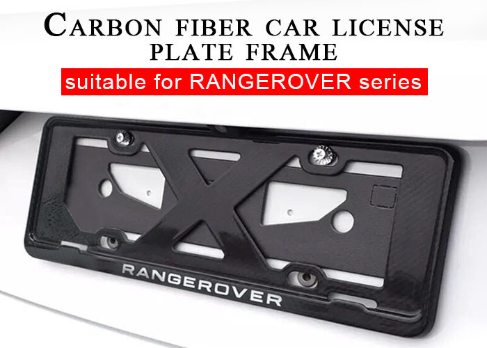 Wholesale Super Light 100% Real Custom License Plate Frames Carbon Fiber from china suppliers