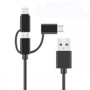 Wholesale 3 In1 PVC USB Cable 2.0 Black Color Home Use SGS Certification from china suppliers