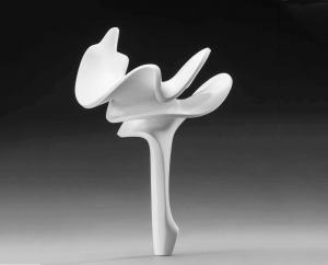 Wholesale Modern Painted Abstract Garden Art Sculpture White Baking Varnish Color from china suppliers