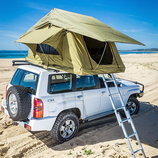 Wholesale Aluminum Pole Pick Up Roof Tent , Jeep Wrangler Unlimited Roof Top Tent from china suppliers