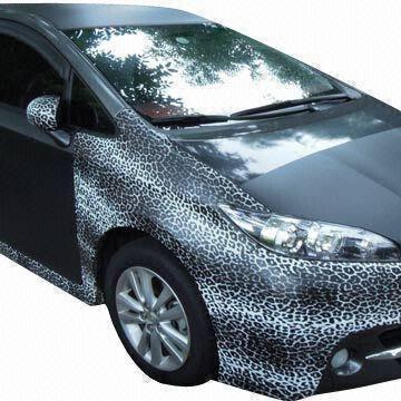 Wholesale Stickers with Printed Patterns, Made of Black and White Leopard PVC Material from china suppliers