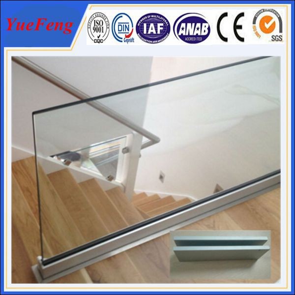 Wholesale 6063 T5 u profile for glass railing / OEM aluminium c profile / aluminium extrusion profil from china suppliers