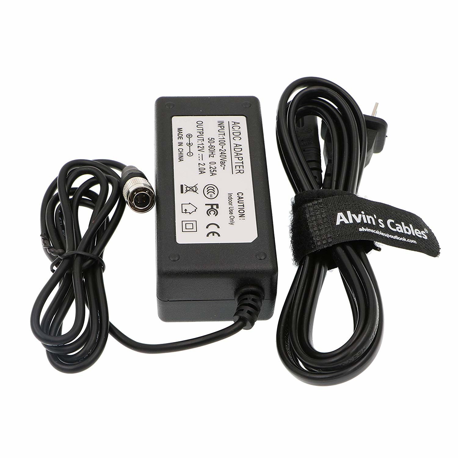 Wholesale Alvin's Cables AC to 4 Pin Hirose Male 12V 2A Power Adapter for Sound Devices ZAXCOM Sony from china suppliers