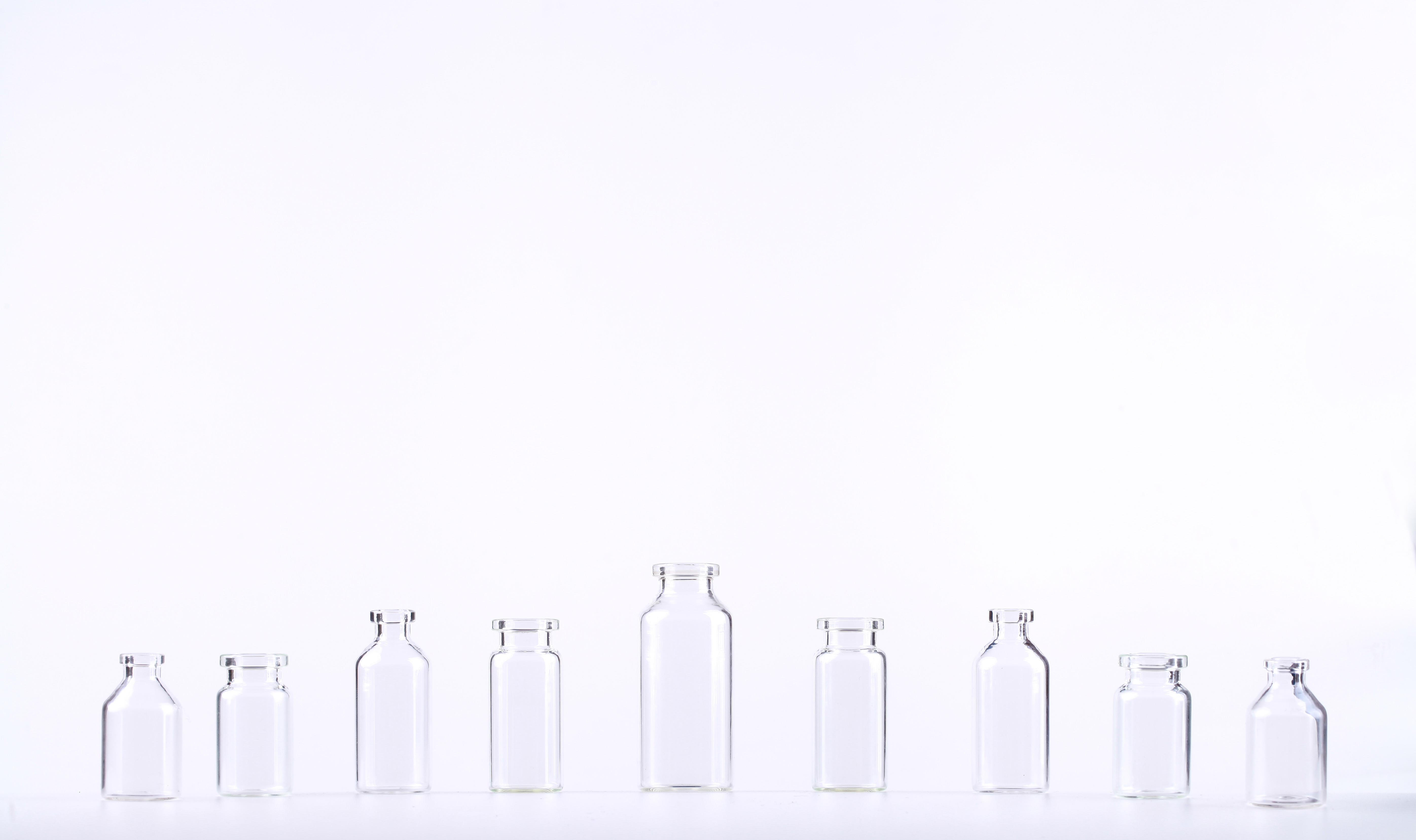 Wholesale Screen Printing Pharmaceutical Clear Glass Bottles / Medical Glass Vials from china suppliers