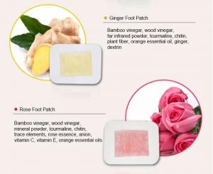 Wholesale high quality rose flavour detox foot patch from china suppliers