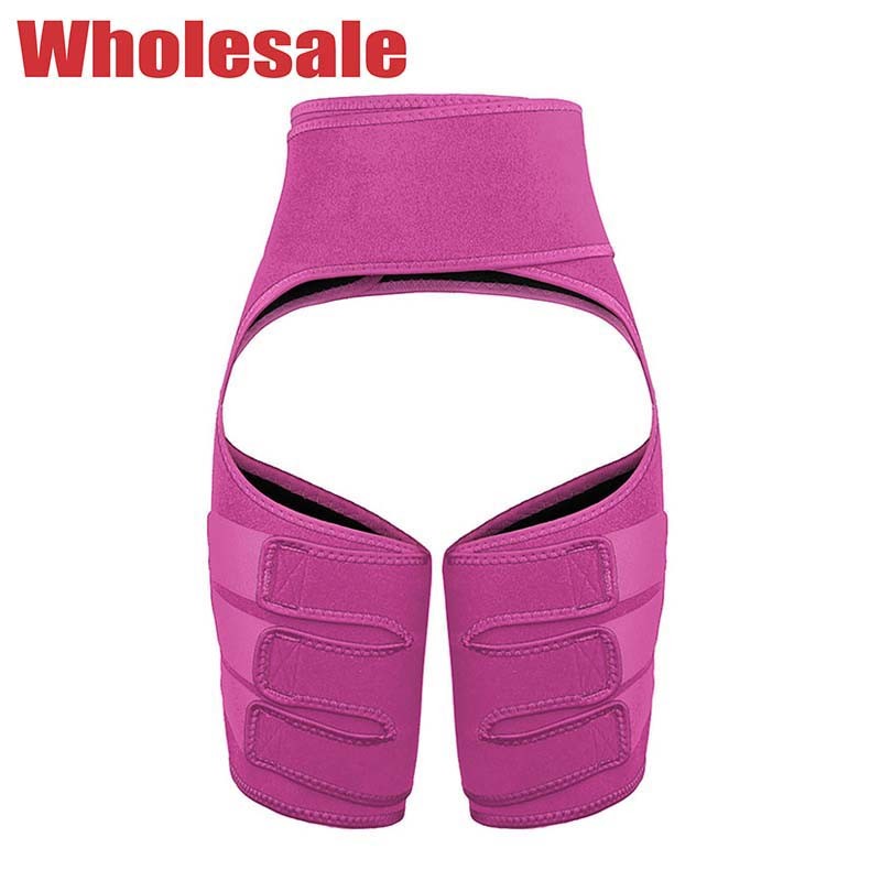 Wholesale Pink Elastic Waistband Waist Trainer Thigh Shaper Customized Logo from china suppliers