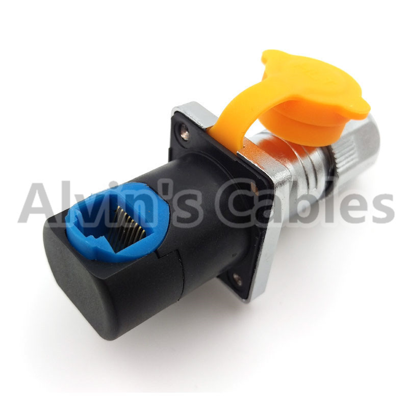 Wholesale 90 Degree Elbow RJ45 Circular Connector Waterproof Ethernet Connector Long Service Life from china suppliers