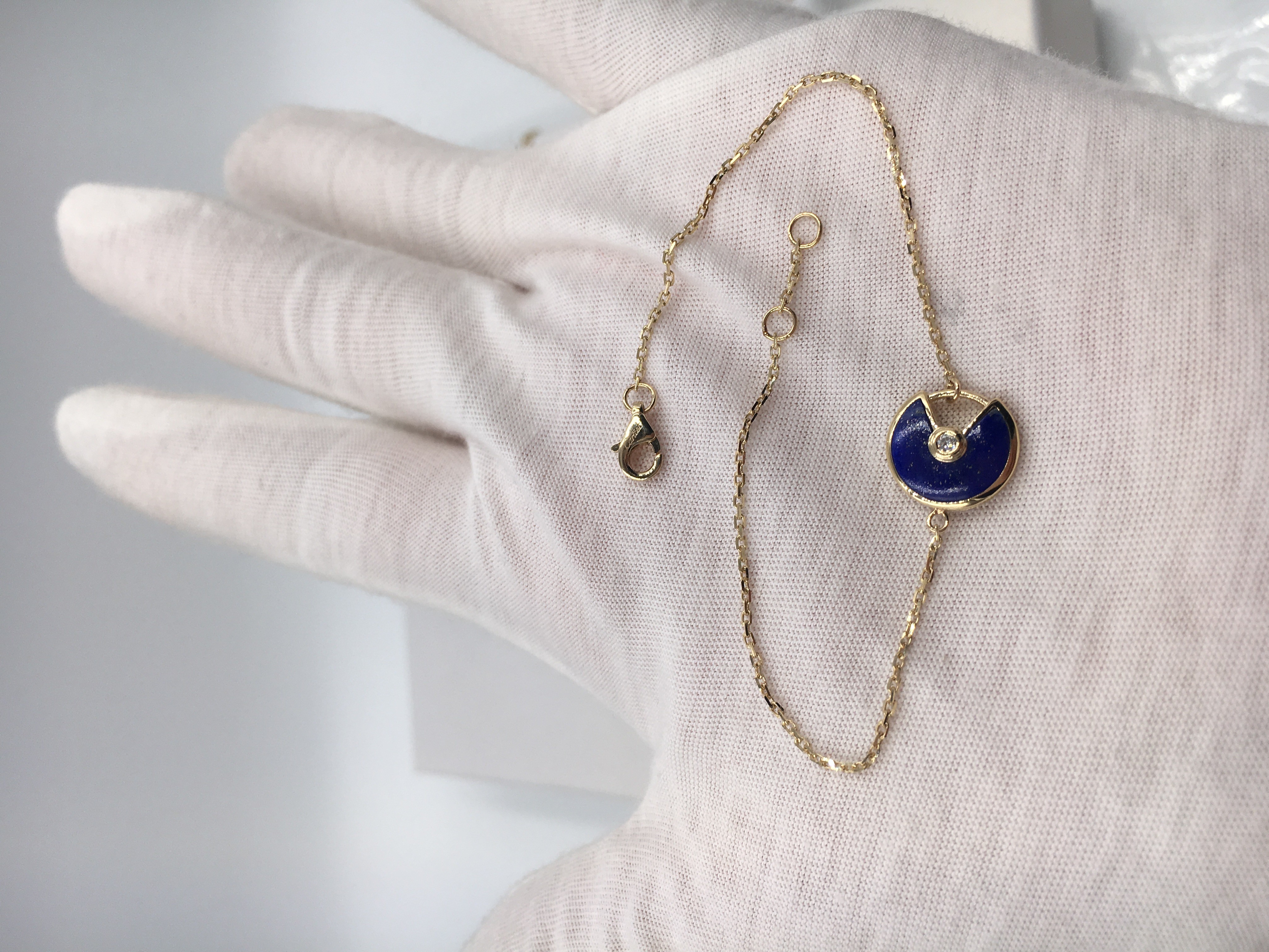 Wholesale Enchanting Colorful Lapis Lazuli 18 Karat Gold Necklace 18k Karat Gold Chain from china suppliers