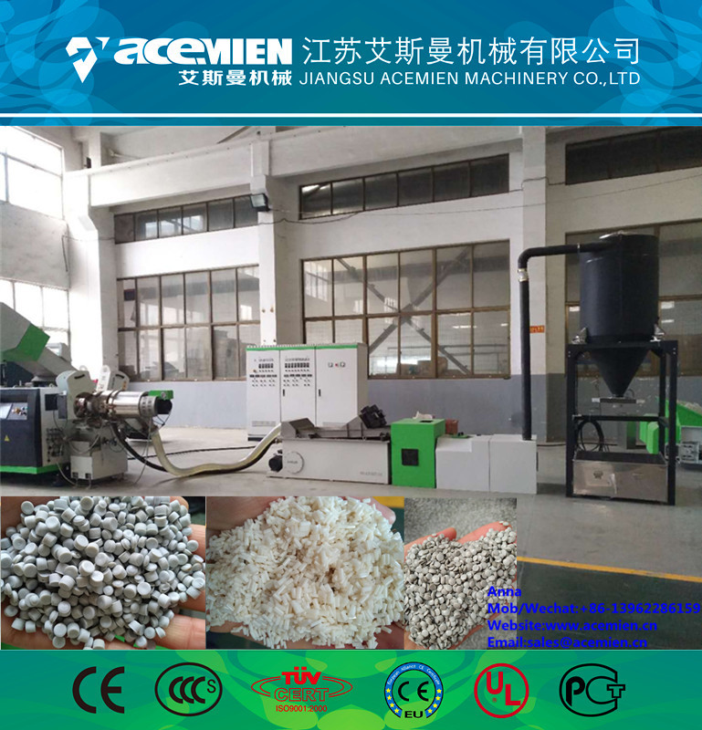 Wholesale PP/PE/LDPE/LLDPE/PS/ABS waste plastic single stage pelletizing machine/HIgh quality waste plastic recycling / pelletizin from china suppliers