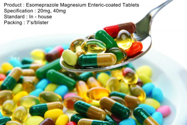 Quality Esomeprazole Magnesium Enteric-coated Tablets 20mg, 40mg Oral Medications for sale