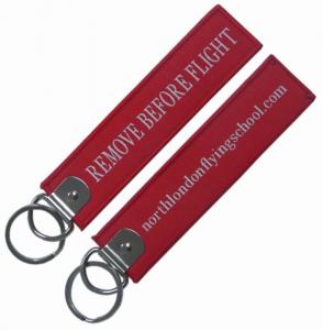 Wholesale Red Black Fashion Personalized Fabric Keychains Lightweight Portable from china suppliers