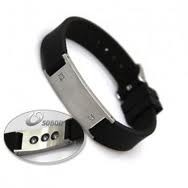 Wholesale White Color Sports Wrist Power Balance Silicone Bracelet with Pure Titanium from china suppliers